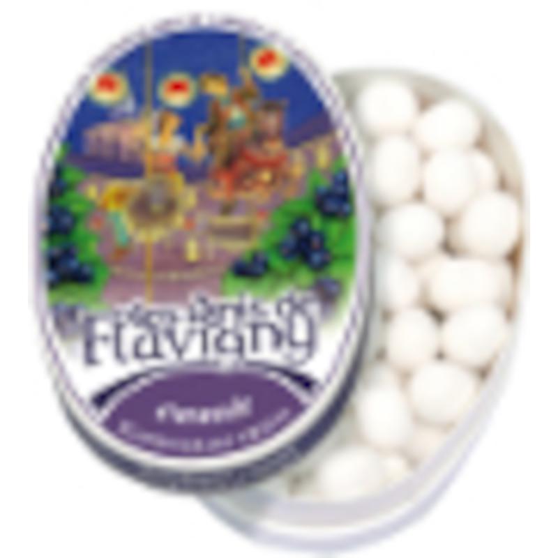 Anis de Flavigny Cassis Pastilles Candy in Tin