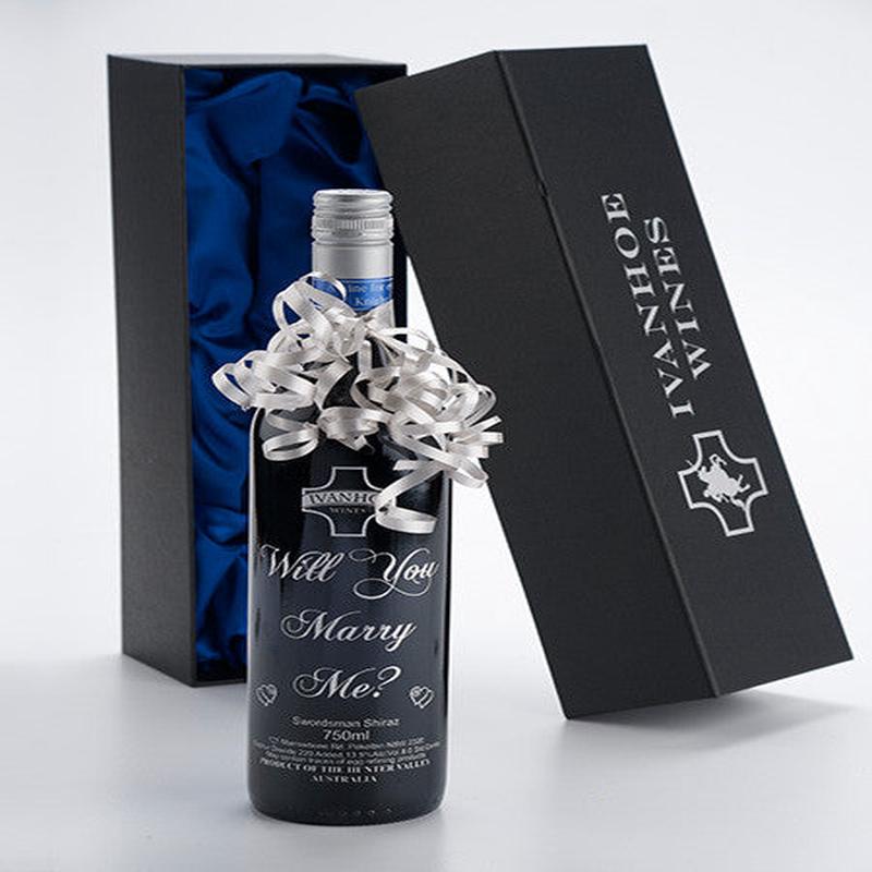 Will You Marry Me? - Engraved Bottle & Gift Box