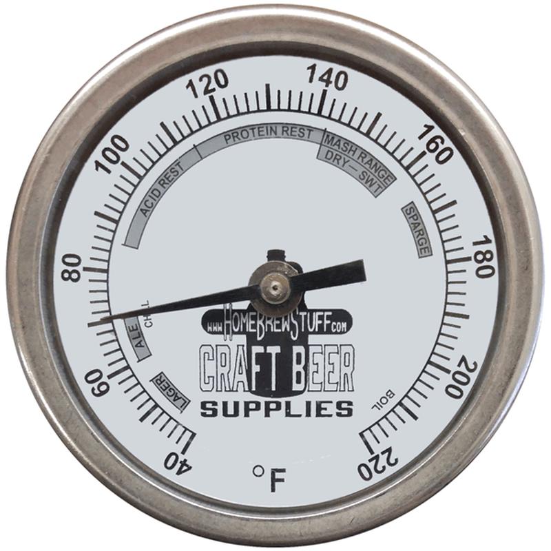 3\" Thermometer w/ 2.5\" Probe & Weldless Kit