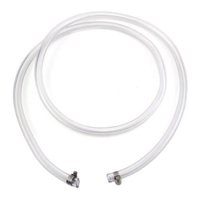 Air Co2 Line Jumper 5/16 ID x 9/16 OD x 5\' W/ Screw Clamps Home Brewing Beer