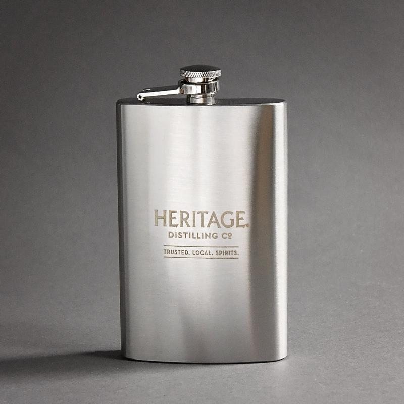 Heritage Logo Flask