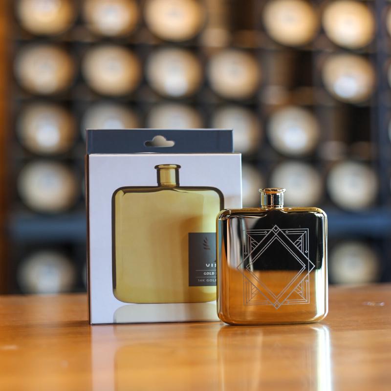 Gold Art Deco Flask