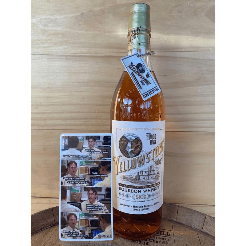 Yellowstone Single Barrel Breaking Bourbon \"Barrels Beets Battlestar Galactica\" Kentucky Straight Bourbon Whiskey