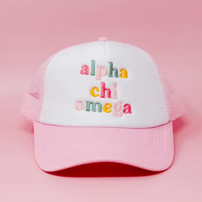 Colorful Sorority Trucker Hat
