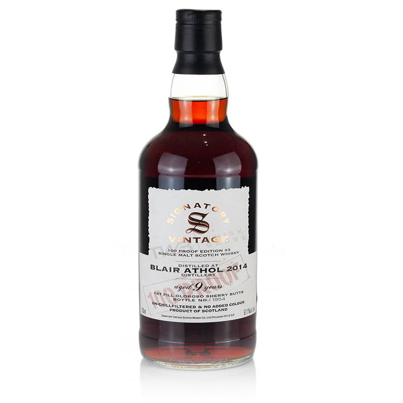 Blair Athol 9 Year Old 2014 Signatory 100-Proof Edition #3