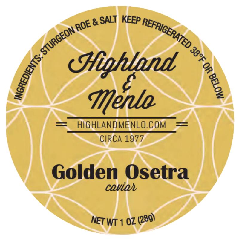 Highland & Menlo Golden Osetra (28gm)