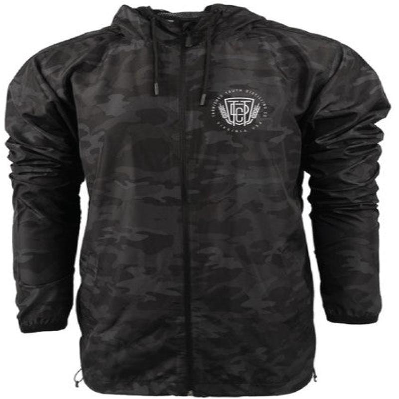 Tarnished Truth Windbreaker - Black Camo