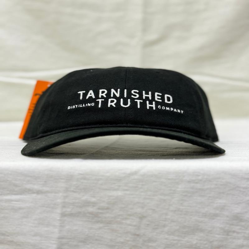 Tarnished Truth Dad Hat - Black & White Embroidered