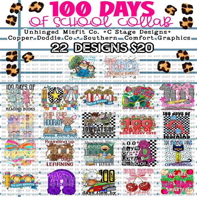 100. Days Of School Collab With Copper Doodle Co. + Unhinged Misfit Co. + CStageDesigns
