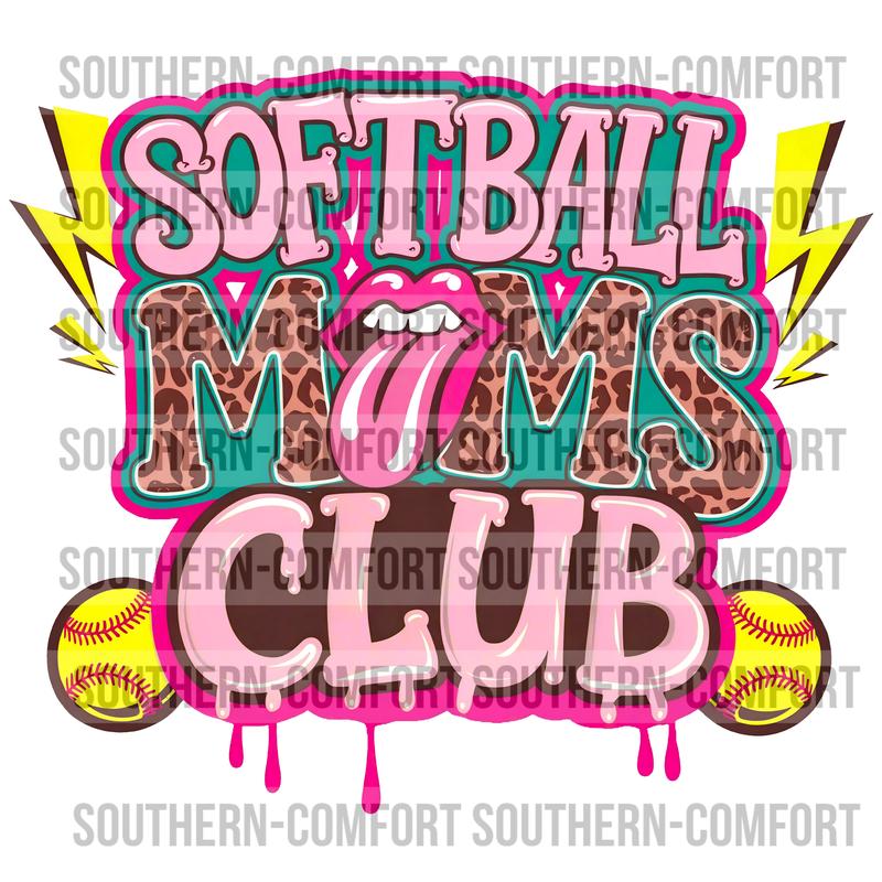 (Softball Moms Club |PNG|