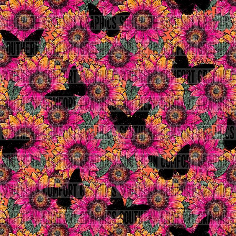 Floral butterfly Digital paper *SEAMLESS*