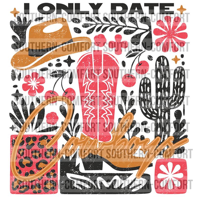 I Only Date Cowboys |PNG|