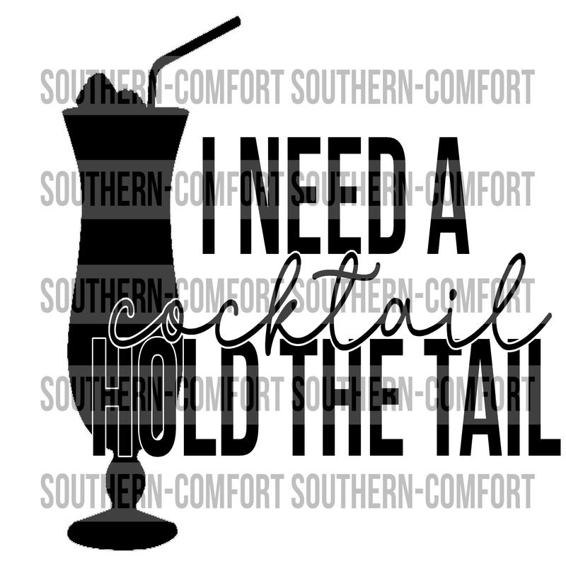 I need a cocktail hold the tail PNG